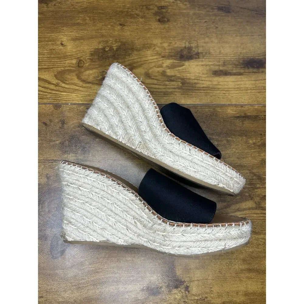 Dolce Vita Women’s Black‎ Espadrille Wedge Slip On Sandal Size 7.5